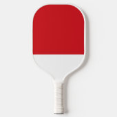 Roter und weißer Streifen Pickleball Schläger (Vorderseite)