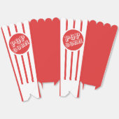 Roter und weißer Streifen Popcorn Geschenkschachtel (Ungeklappt)