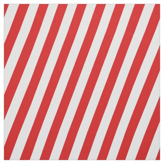 Roter und weißer Urlaubsstreifen Stoff (Muster)