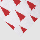 Roter und weißer Weihnachtsbaum Seidenpapier (Detail)