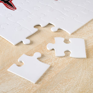 Roter und Weißer Weihnachtsmann beim Gehen Ho Ho H Puzzle