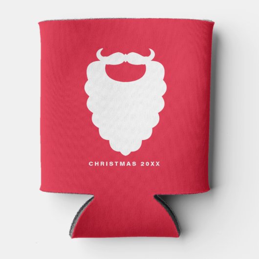 Roter und weißer Weihnachtsmann Moderner Urlaub Dosenkühler (Vorderseite)