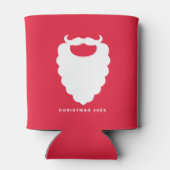 Roter und weißer Weihnachtsmann Moderner Urlaub Dosenkühler (Rückseite)