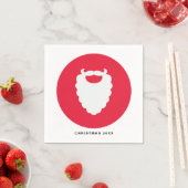 Roter und weißer Weihnachtsmann Moderner Urlaub Serviette (Beispiel)