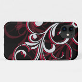 Roter und weißer Wirbel Case-Mate iPhone Hülle (Rückseite (Horizontal))