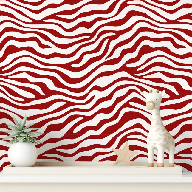 Roter und weißer Zebrastreifen Tapete (Von Creator hochgeladen)