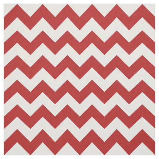 Roter und weißer Zickzack-geometrisches Gewebe Stoff (Muster)