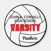 Roter Varsity-Volleyball-Schulmannschaft Magnet (Vorne)