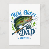 Roter Vater - Fischfang und Fisch Postkarte (Vorderseite)