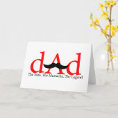 Roter Vater-Schnurrbart Karte (Gelbe Blume)