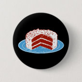 Roter Velvet Button (Vorderseite)