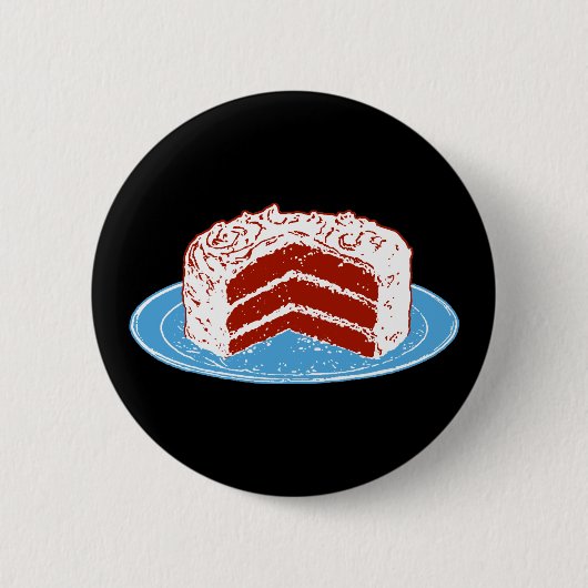 Roter Velvet Button (Vorderseite)
