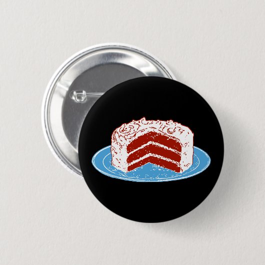 Roter Velvet Button (Vorne & Hinten)