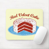 Roter Velvet Mousepad (Mit Mouse)