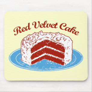 Roter Velvet Mousepad