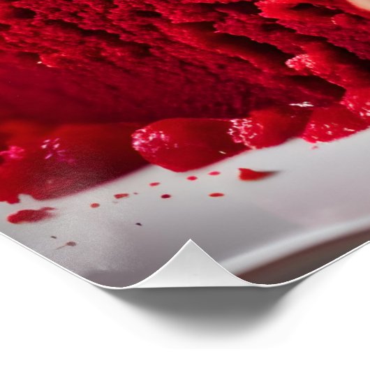 Roter Velvet Poster (Ecke)