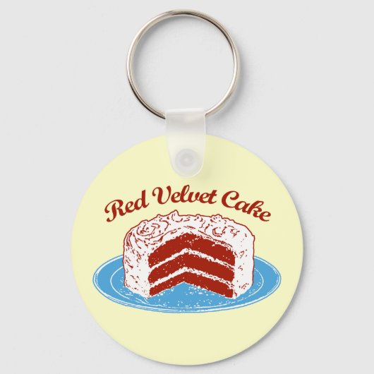 Roter Velvet Schlüsselanhänger (Vorderseite)