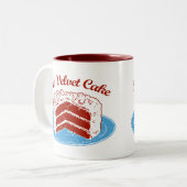 Roter Velvet Zweifarbige Tasse (Vorderseite Links)