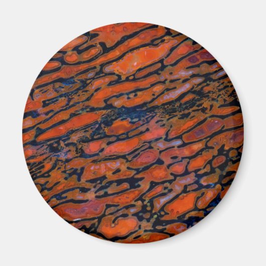 Roter verdünnter Dinosaurierknochen Magnet (Vorne)