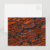 Roter verdünnter Dinosaurierknochen Postkarte (Vorne/Hinten)