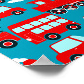 Roter Verkehr Poster (Ecke)