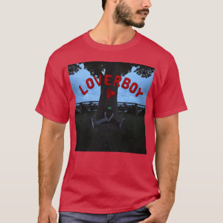 Roter Verliebter Junge Albumcover Mädchen T-Shirt