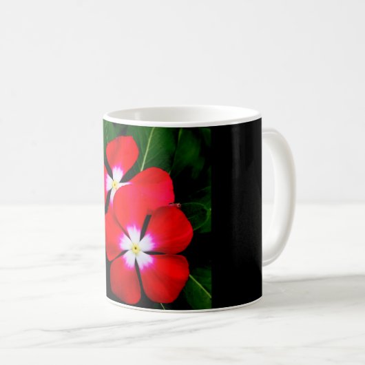 "ROTER VINCA" 11 Unze. KAFFEE-TASSE Kaffeetasse (VorderseiteRechts)
