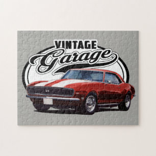 Roter Vintage Camaro Puzzle