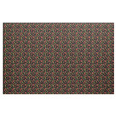 Roter Vintager Blumenmund Stoff (Yard (91,4 cm))