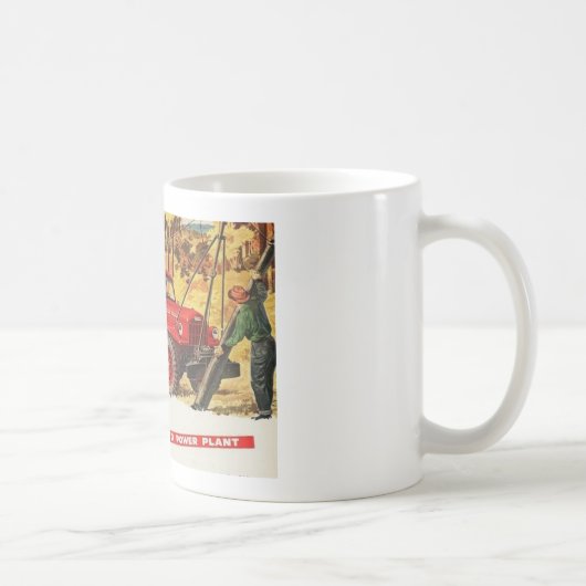 Roter Vintager Dodge-Power-Lastwagen Kaffeetasse (Rechts)