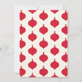 Roter Vintager Merry Chritsmas Ankündigung (Rückseite)