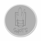 Roter Vinyl-Aufkleber mit Maßschnitt Aufkleber (Vorderseite)