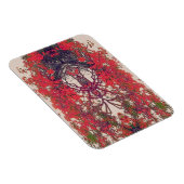 Roter Vogel des Paradieses Magnet (Rechte Seite)