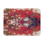 Roter Vogel des Paradieses Magnet (Horizontal)