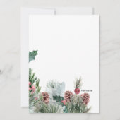 Roter Vogel-Einladung Einladung (Rückseite)