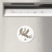 Roter Vogel erhitztes Kupfer Magnet (In Situ (Geschirrspüler))