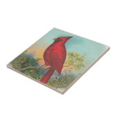 Roter Vogel Fliese (Seite)