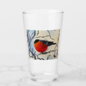 Roter Vogel Glas (Vorderseite)