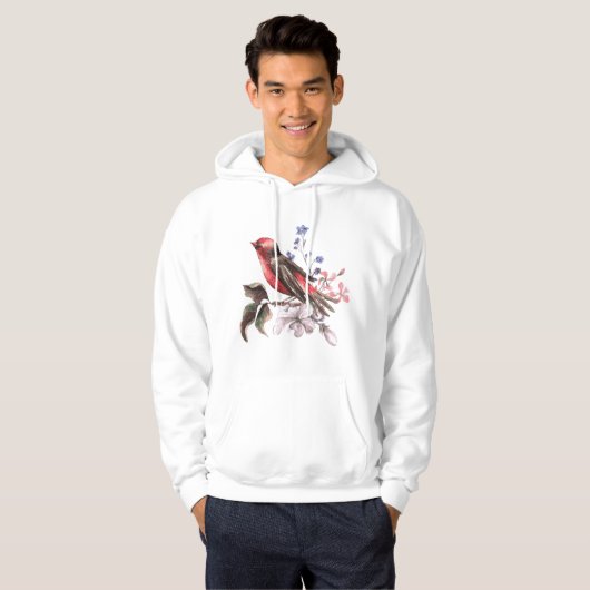 Roter Vogel Hoodie (Vorne ganz)