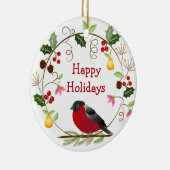 Roter Vogel in der Keramikornament (Rechts)