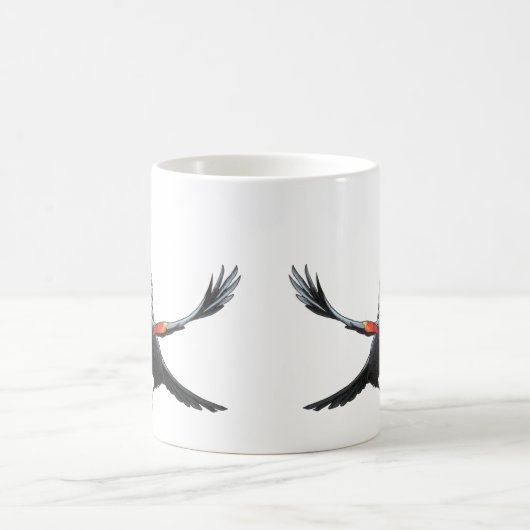 Roter Vogel Kaffeetasse (Mittel)