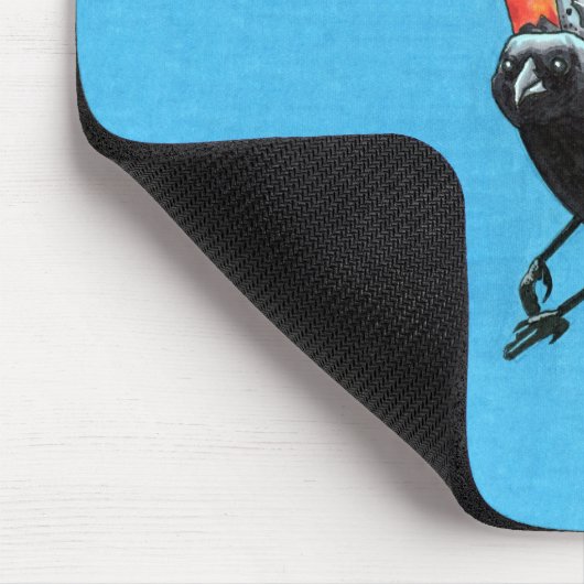 Roter Vogel Mousepad (Ecke)