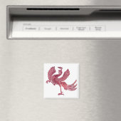 Roter Vogel rotes Glas Magnet (In Situ (Geschirrspüler))