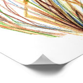 Roter Vogelgezwitscher - Vogelsammlung Poster (Ecke)