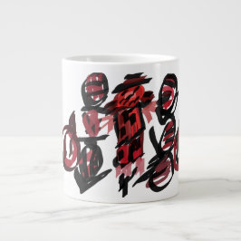 Roter Vogelscheuche Herbst Jumbo-Tasse