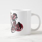 Roter Vogelscheuche Herbst Jumbo-Tasse (Rechts)