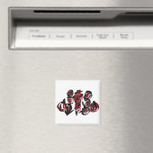 Roter Vogelscheuche Herbst Magnet (In Situ (Geschirrspüler))