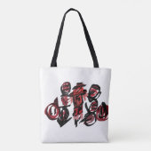 Roter Vogelscheuche Herbst Tasche (Rückseite)