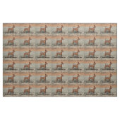 roter voller Liebe w des minimalen Buttons pic Stoff (Fat Quarter (45,7 x 55,9 cm))