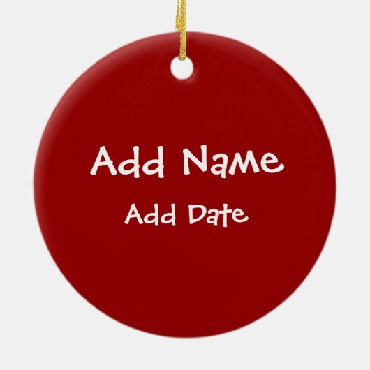 Roter Volleyball Keramikornament (Hinten)